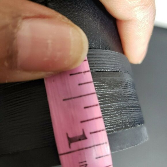 GBG Los Angeles Womens Black Pull On Round Toe Zip Knee High Riding Boot Various - Picture 6 of 8